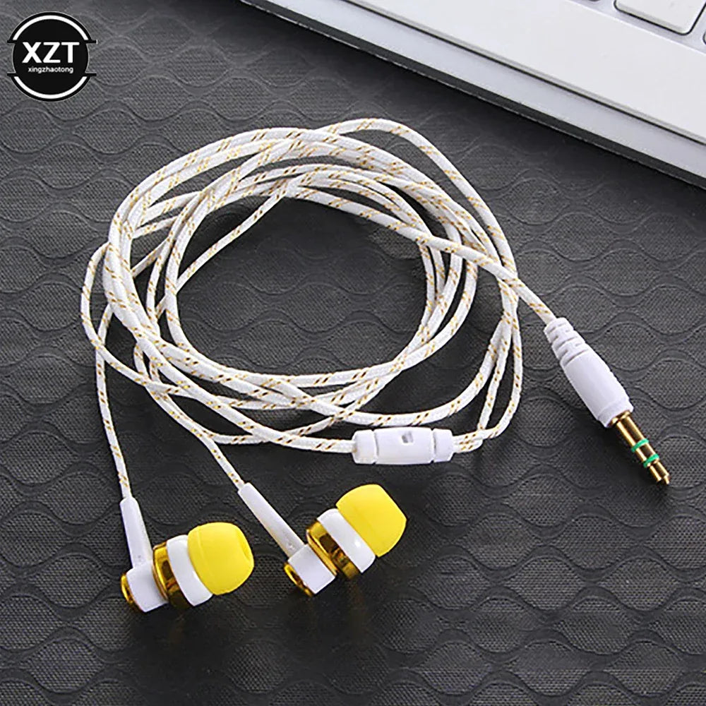 Wired Earphones with Mic, 3.5mm Nylon Braided Cord by Tidesmit Tidesmit