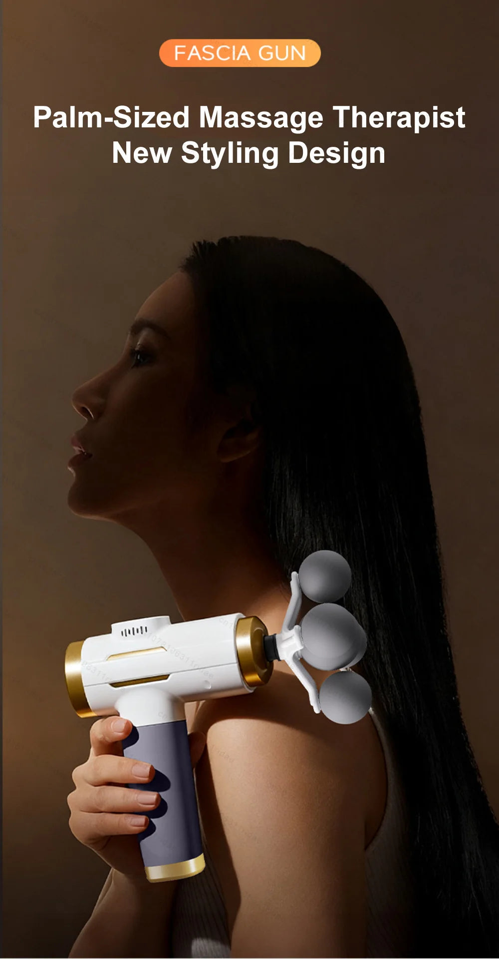 Muscle Massage Gun - 99-Level Deep Tissue Recovery - White Set Fascia Gun Tidesmit