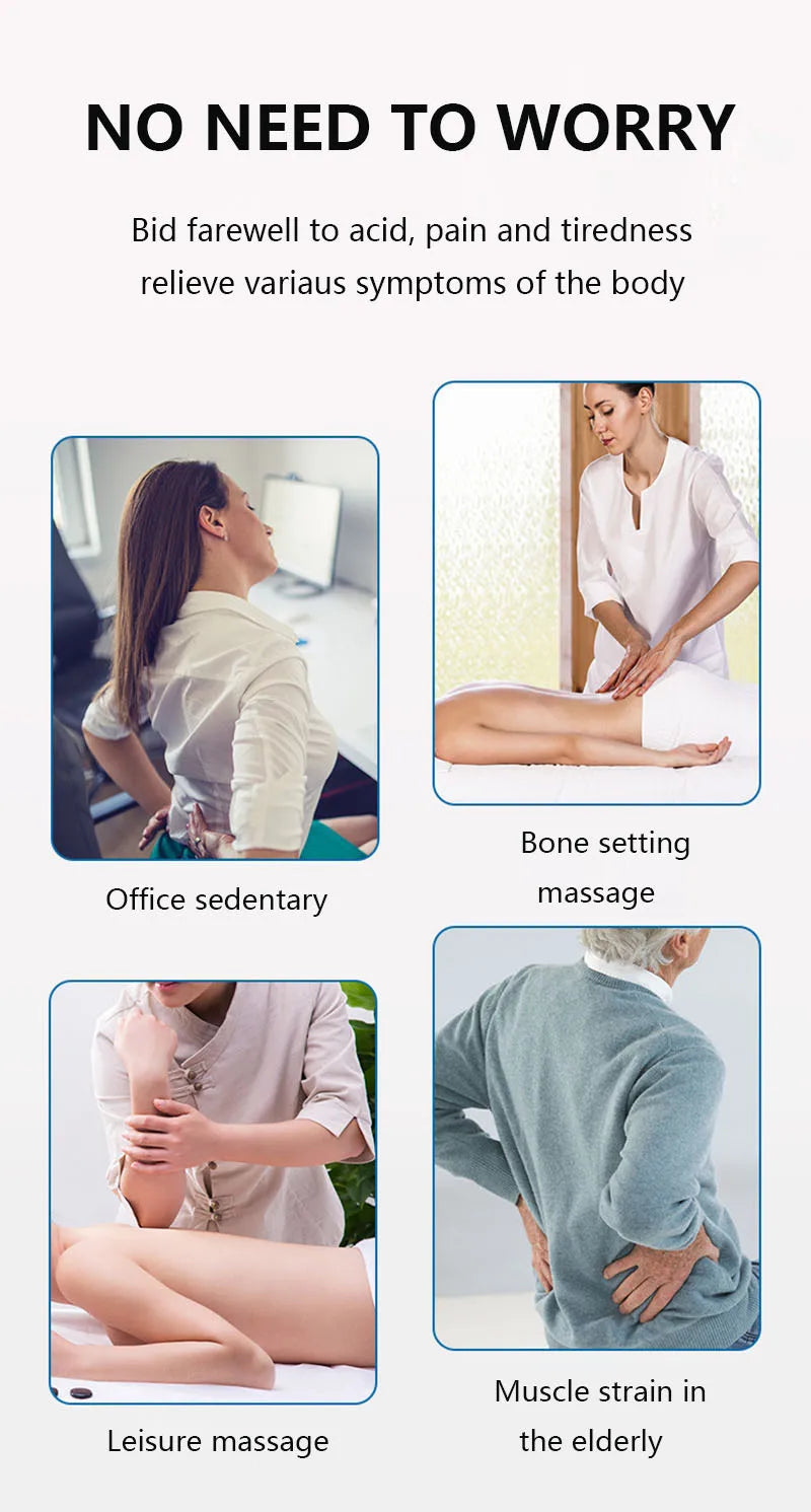 Shockwave Therapy Machine for Back Pain Relief - Portable Electric Device Massage Chairs Tidesmit