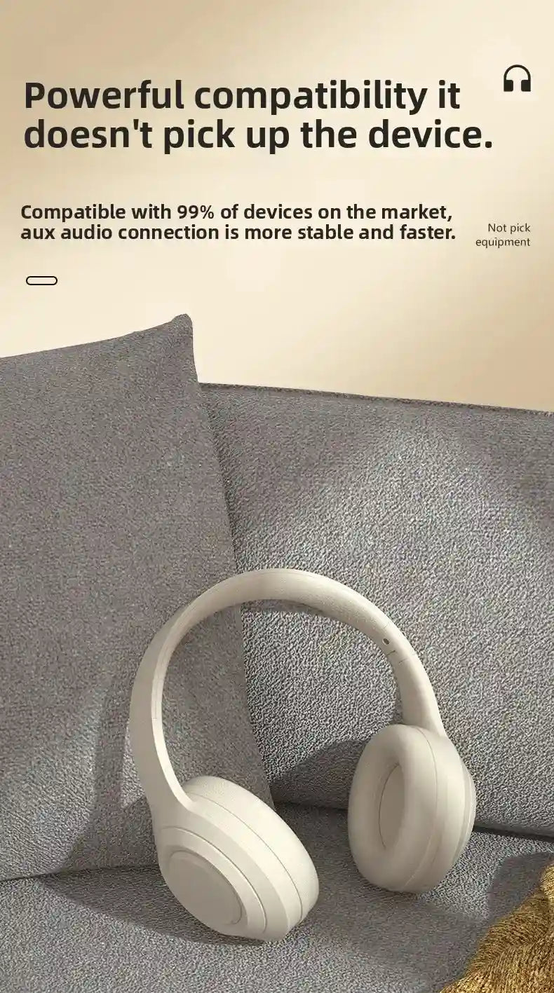 Wireless Over-Ear Headphones with Active Noise Cancellation and HiFi Stereo Tidesmit