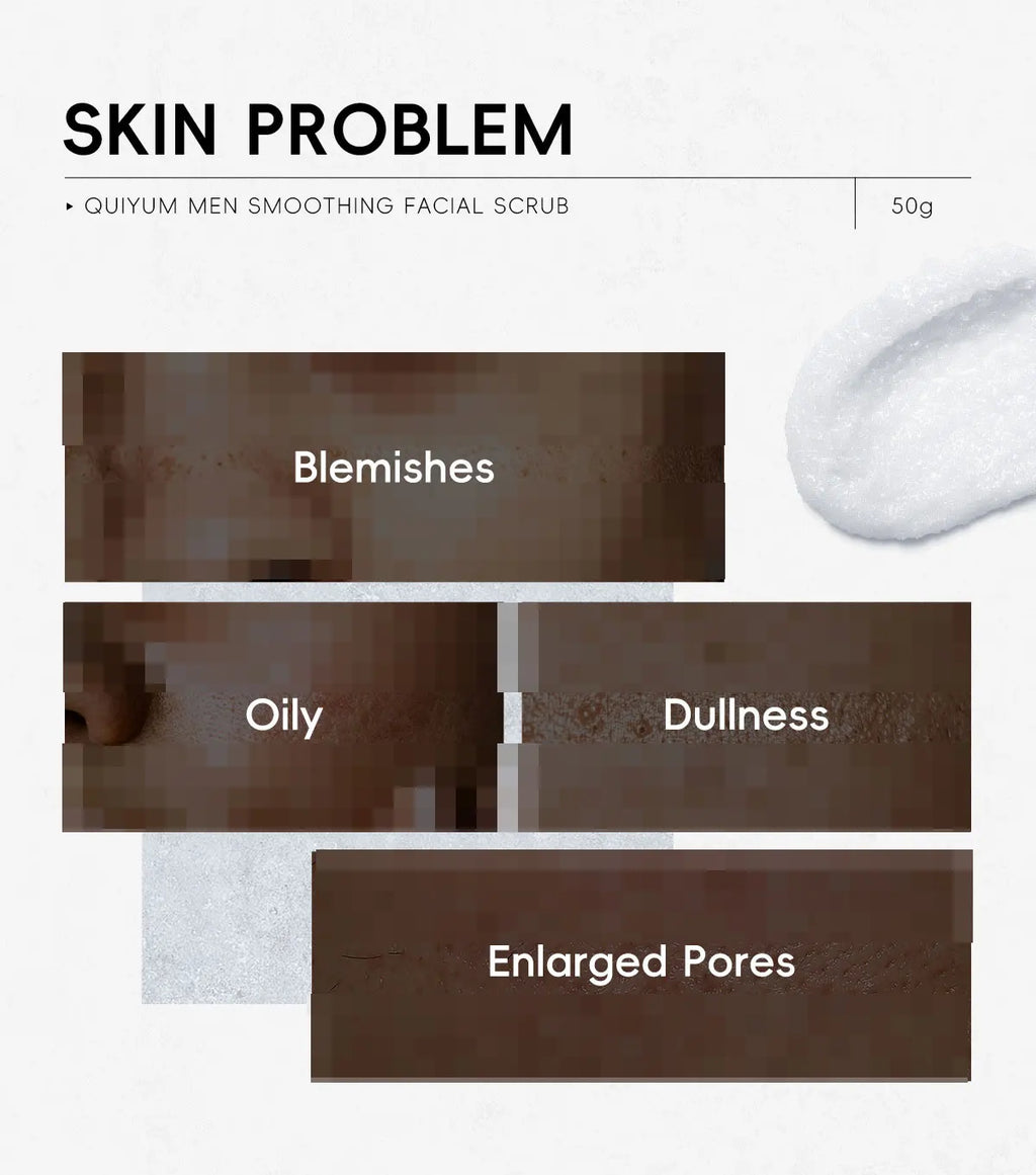 Mens Facial Scrub Exfoliator - Deep Pore Cleanser with Natural Extracts 50g Scrubs Treatments Tidesmit
