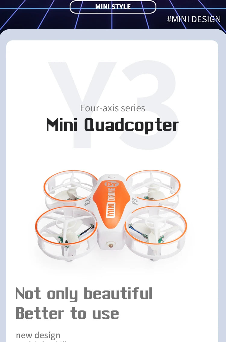 Mini Drone With Lights For Kids - Obstacle Avoidance UFO Quadcopter Tidesmit