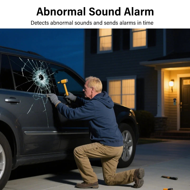 Dahua 4MP WiFi Video Intercom Ai Human&Vehicle Detection Doorbell Abnormal Sound Alarm 2K Night Vision Door Camera Wifi 6 DB41AB