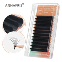 GLAMLASH L/LU/M W Shape Eyelash Extension 3D Premade Volume Fan Lashes W Style YY Lashes Faux Mink Volume Lashes Natural