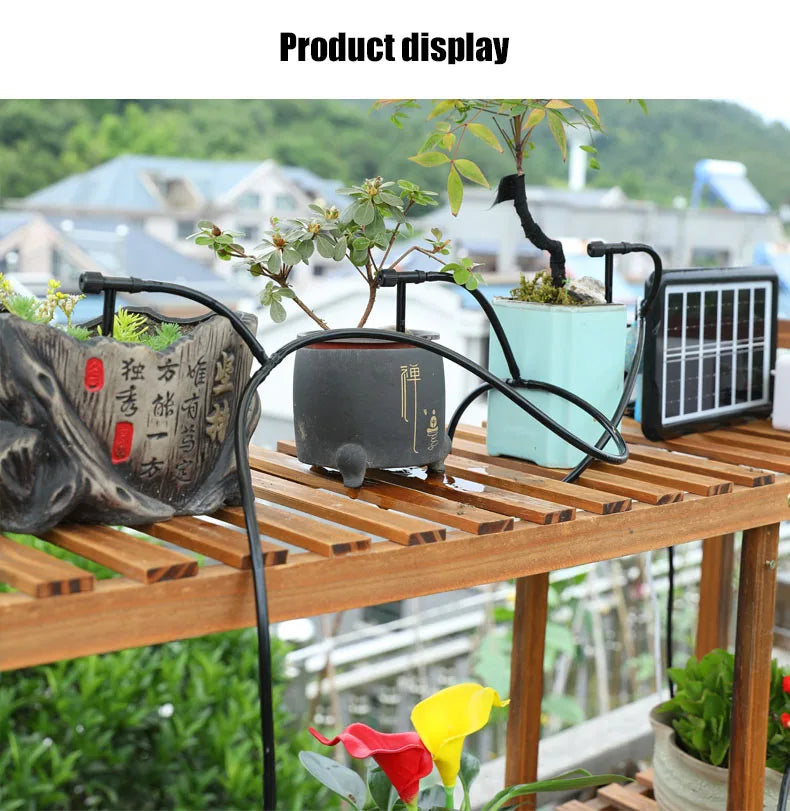 Garden Black Adjustable valve Drip Irrigation Kit Potted Plant Watering Device 4/7mmHose Watering Saving MicroDripper Greenhouse