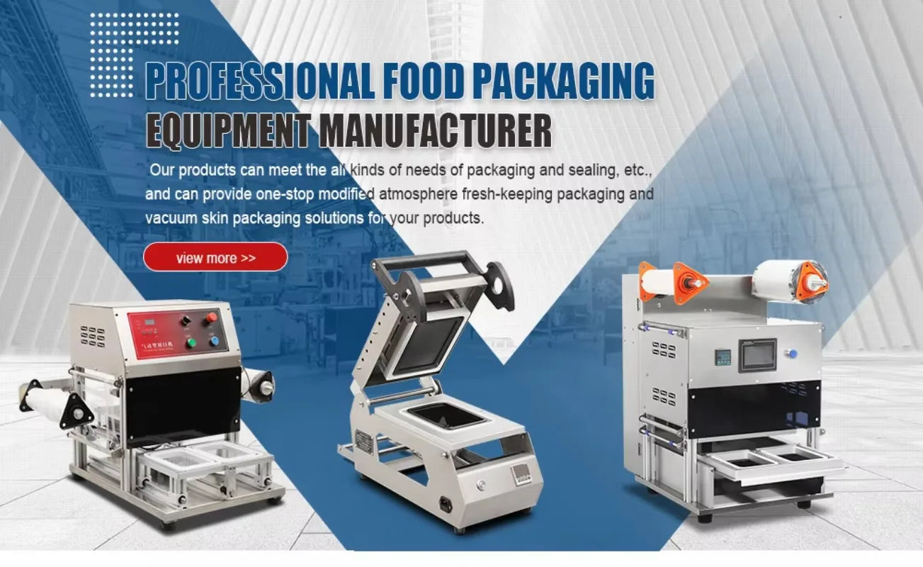 High Quality Vacuum Tray Sealer Machine MAP Modified Atmosphere Packing Machine Seafood Packaging Sealing Machine