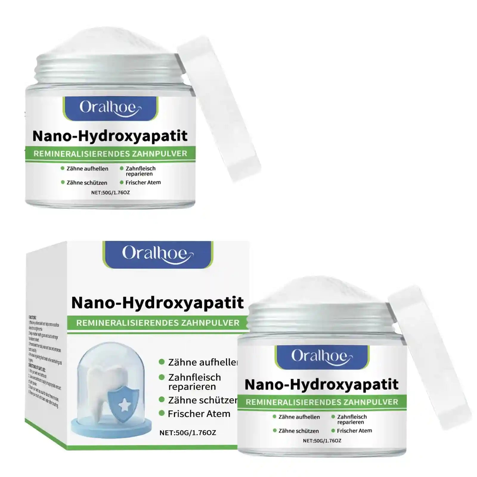 Tidesmit Hydroxyapatite teeth whitening powder for professional stain removal and fresh breath dental care