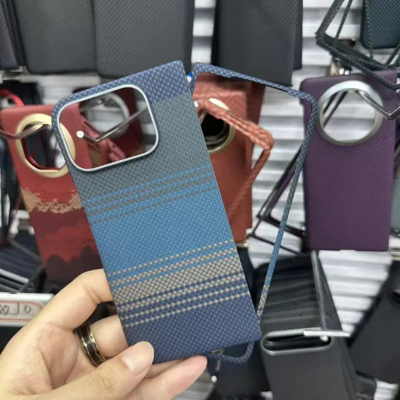 Google Pixel 10 Pro Fold Carbon Fiber Case | Slim Shock-Absorbing Cover Moonrise Blue Google Pixel 10 Pro Fold Tidesmit