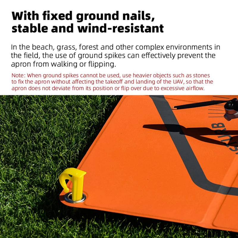 Foldable Drone Landing Pad for DJI - Waterproof 65cm Mat Tidesmit