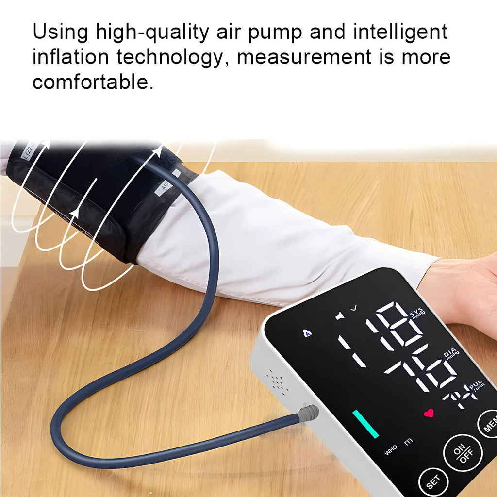 Blood Pressure Machine, Automatic Digital Upper Arm Blood Pressure Monitor with Adjustable Large Cuff