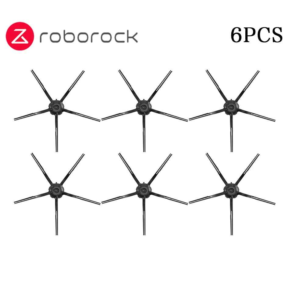 Tidesmit replacement parts kit for Roborock S7 MaxV Ultra featuring main brush, side brush, mop, filter, and dust bag