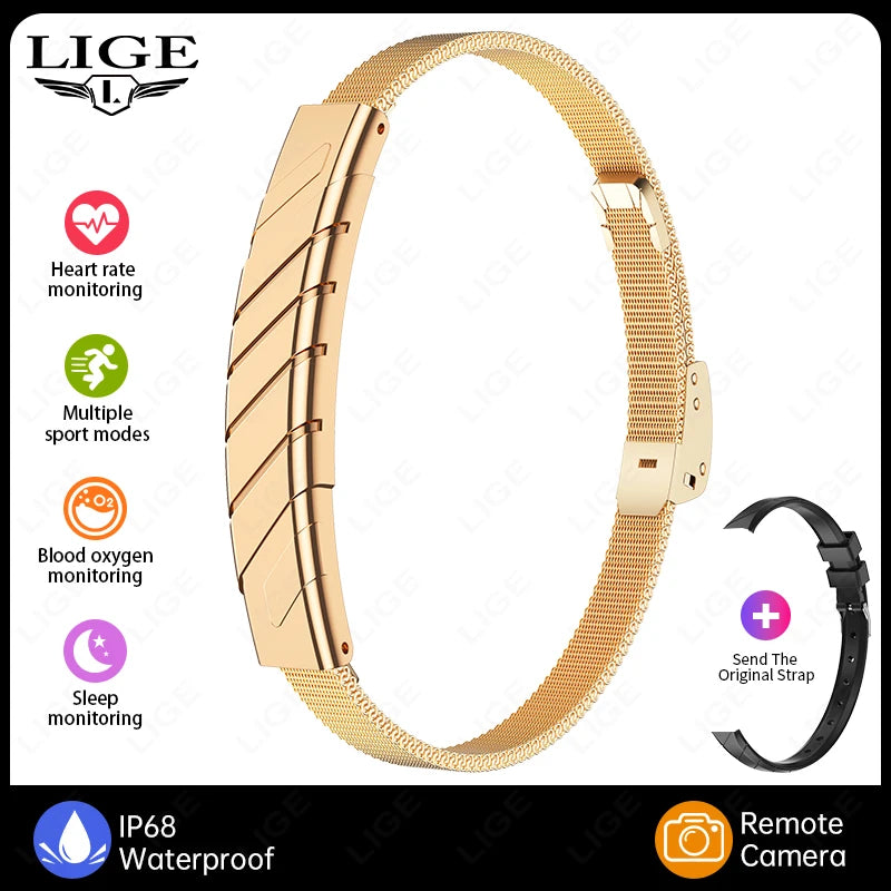2026 New Bluetooth Smart Bracelet Health Wristband Heart Rate Sleep Stress Monitoring Sport Fitness Tracker No Screen Smartwatch