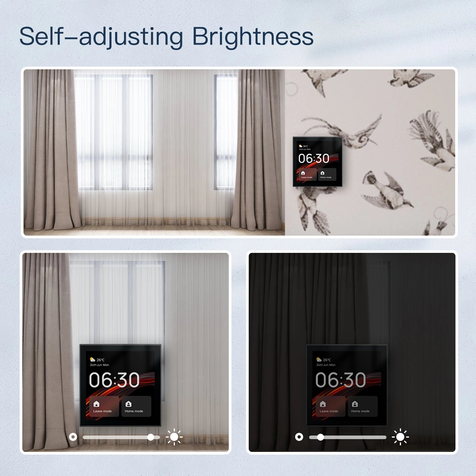 Tidesmit 4-Inch Smart Home Control Panel ZigBee Hub - Alexa Built-in Tidesmit