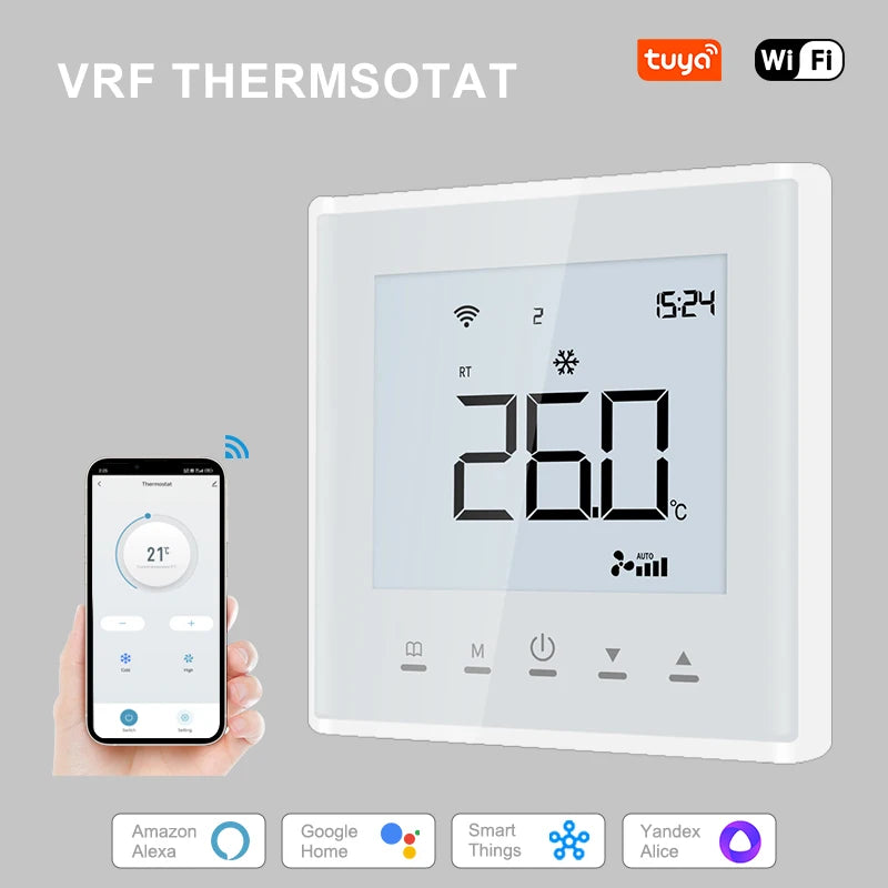 Tuya wifi VRF Air Conditioner Smart Thermostat  Google Home Alexa DuerOS
