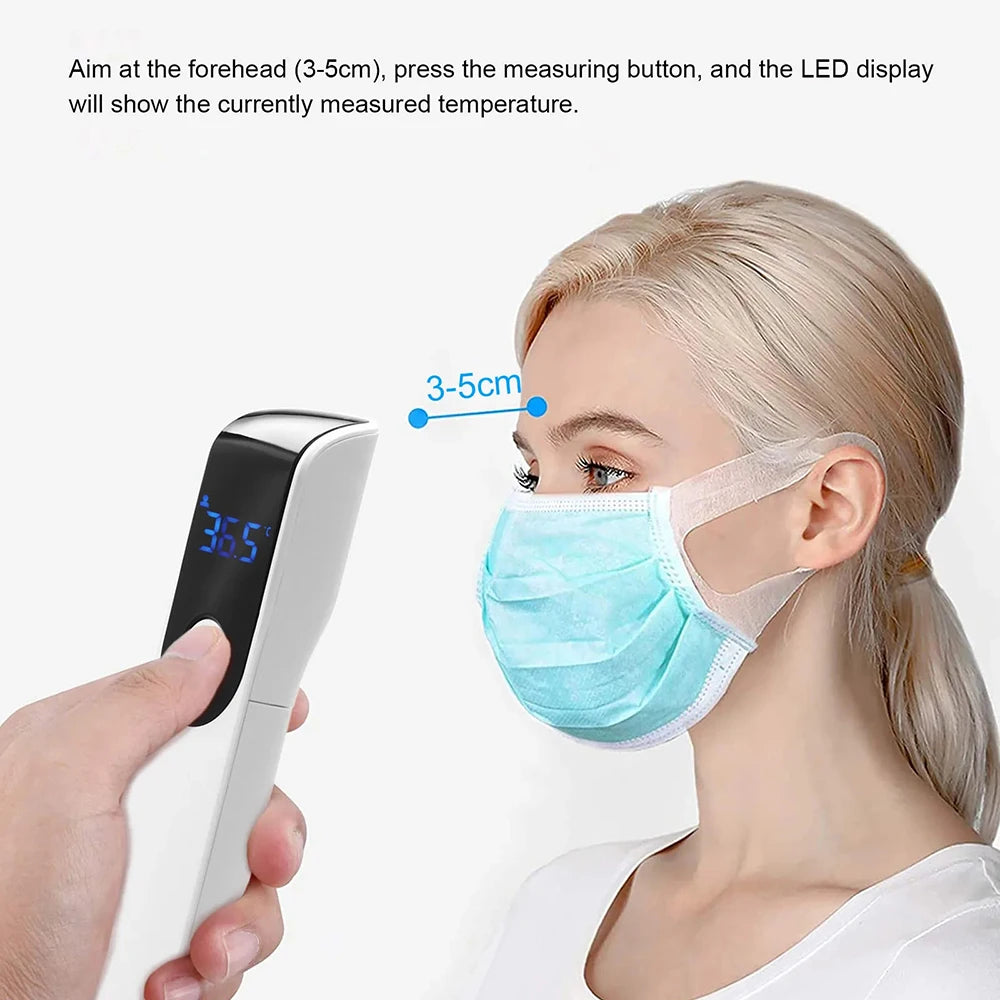 Digital Non-Contact Infrared Thermometer Medical Forehead & Ear Use Baby/Adult Body Fever Temperature Tester