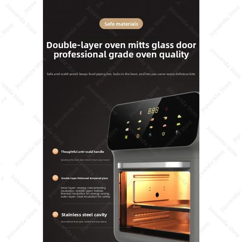 2026 New Air Fryer Large Capacity Touch Screen Visual Household Multifunctional Electric Oven