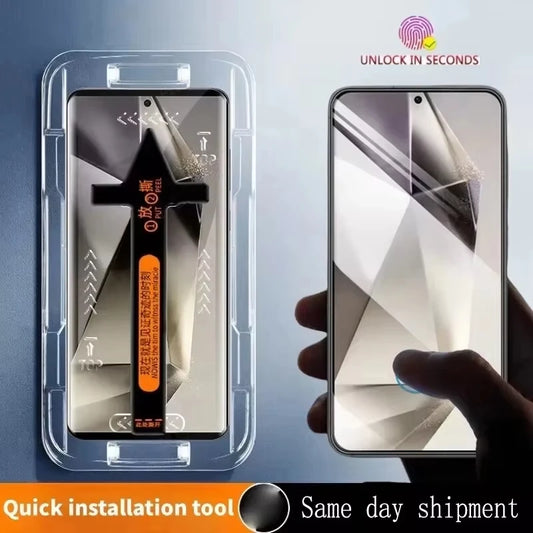 1-3Pcs One-click Installation HD Screen Protector For Samsung S25 S24 Ultra S23 Plus S22 S20 FE A55 A54 A53 A52 A35 A34 A33 A15