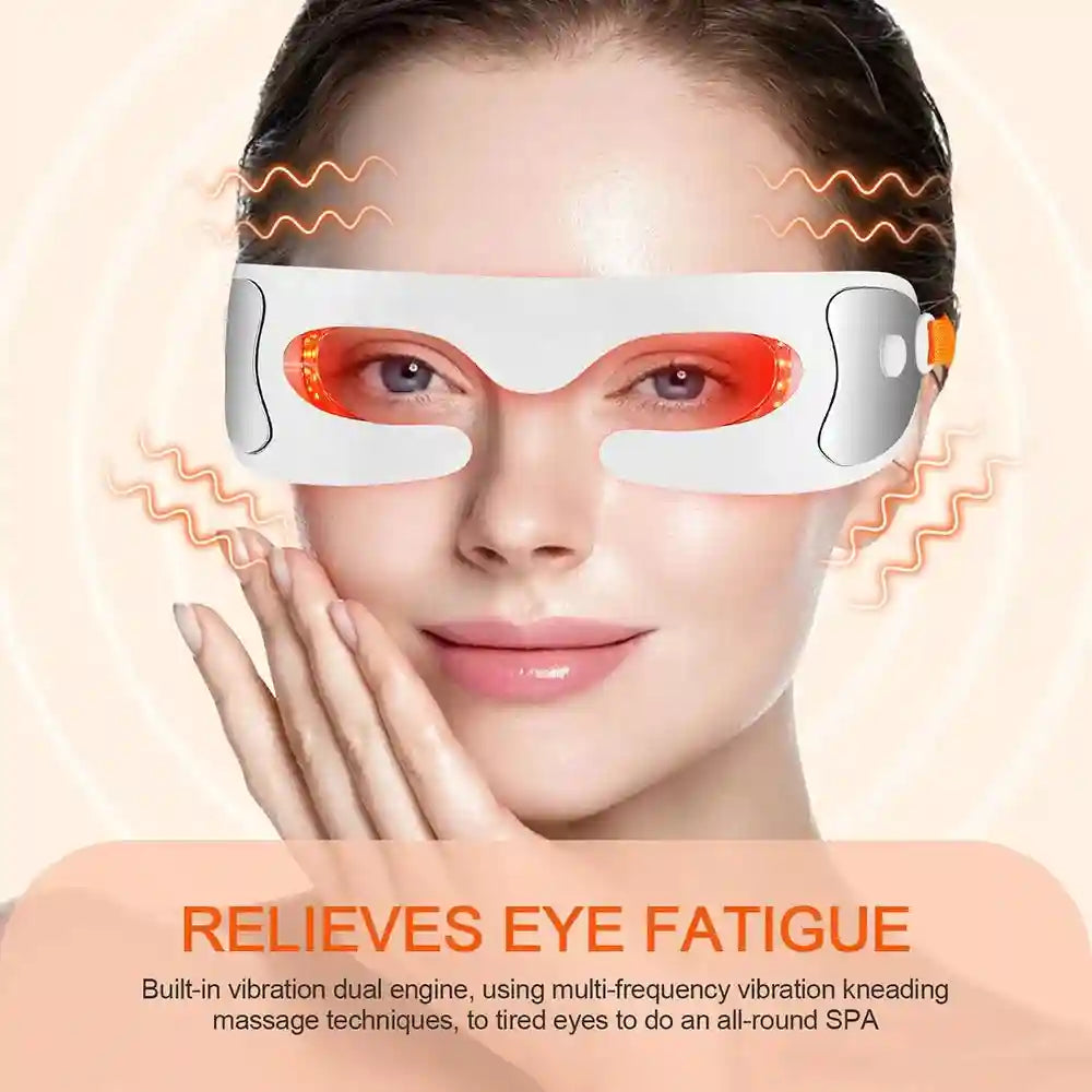 Electric Eye Massager with Red Light Therapy - White | Tidesmit Eye Massage Instrument Tidesmit
