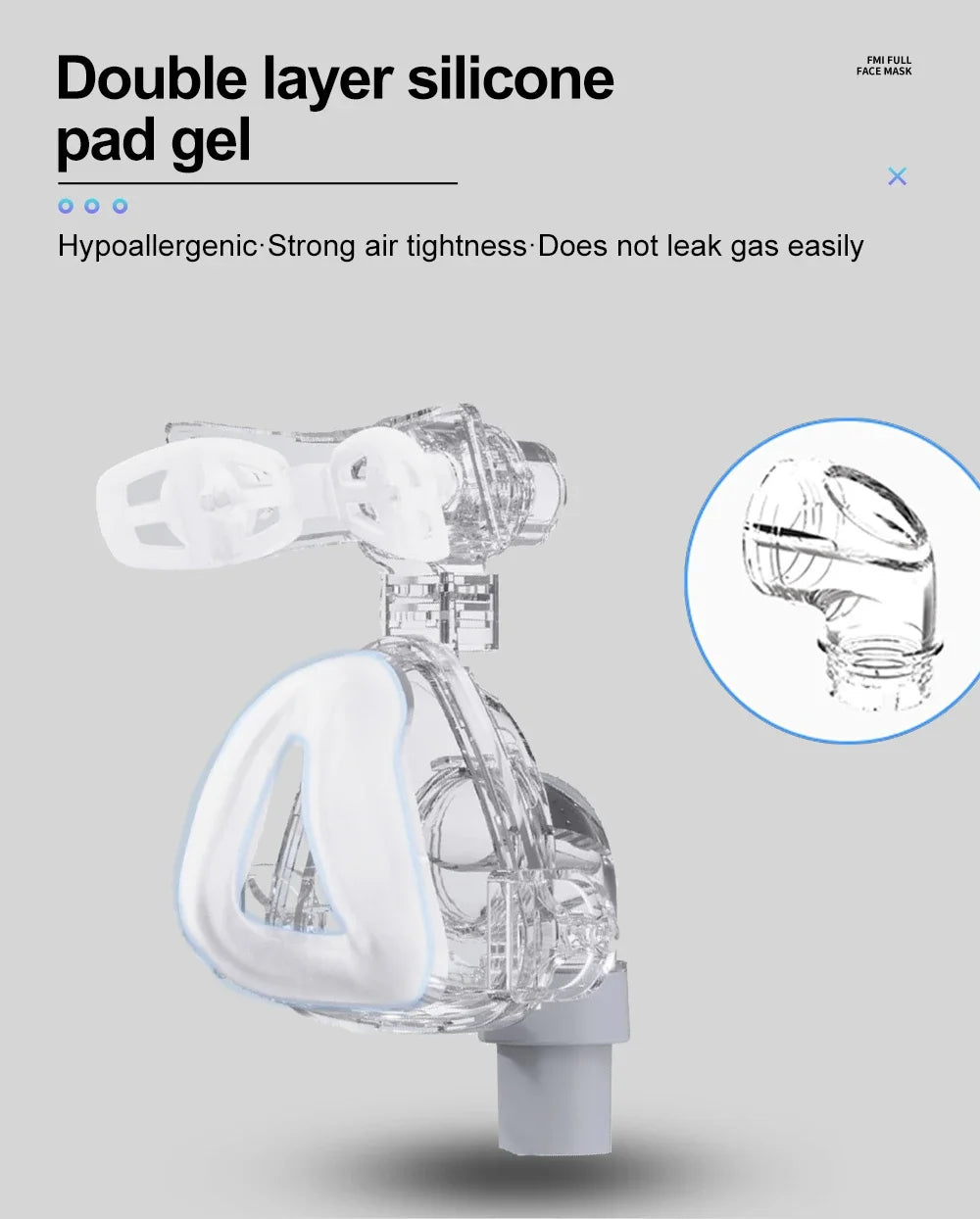 Resoxy CPAP Nasal Mask M / Lsize Light Cpap Nasal Mask Silicon Material Comfort Nazal Mask for Auto CPAP Sleep Snoring Apnea