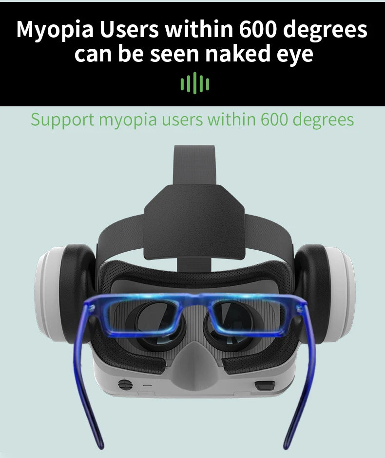 VR Headset for Smartphones - Immersive 3D Glasses with Remote Controller Tidesmit