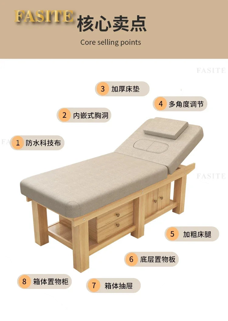 Portable Massage Table Folding Beauty Bed - Professional Spa Grade Massage Chairs Tidesmit