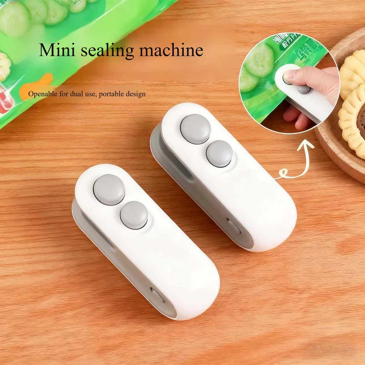 Vacuum Sealing Machine 2-in-1 Small Household Mini Sealing Tool Portable Hand Pressed Food And Snack Plastic Bag Sealing Machine