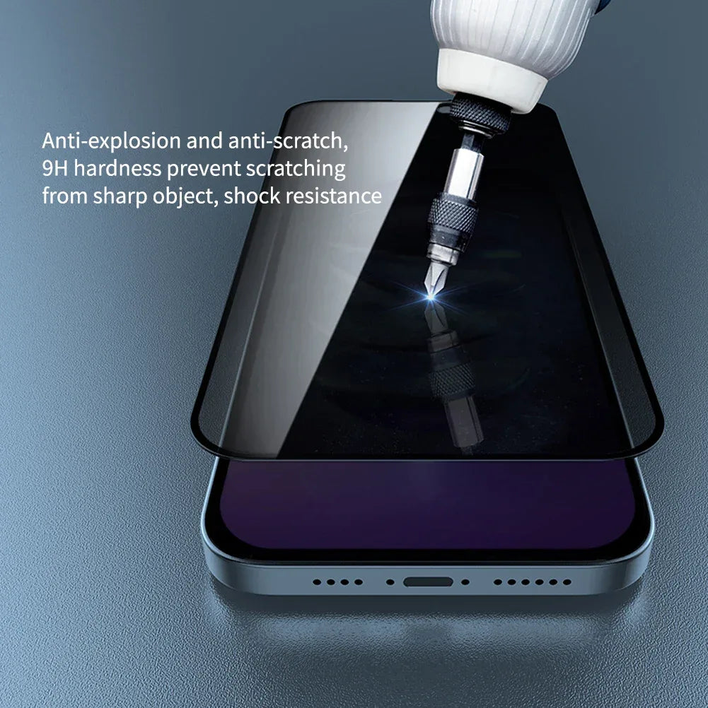 iPhone 15 Pro Max Privacy Screen Protector - 9H Tempered Glass Anti-Peep Tidesmit