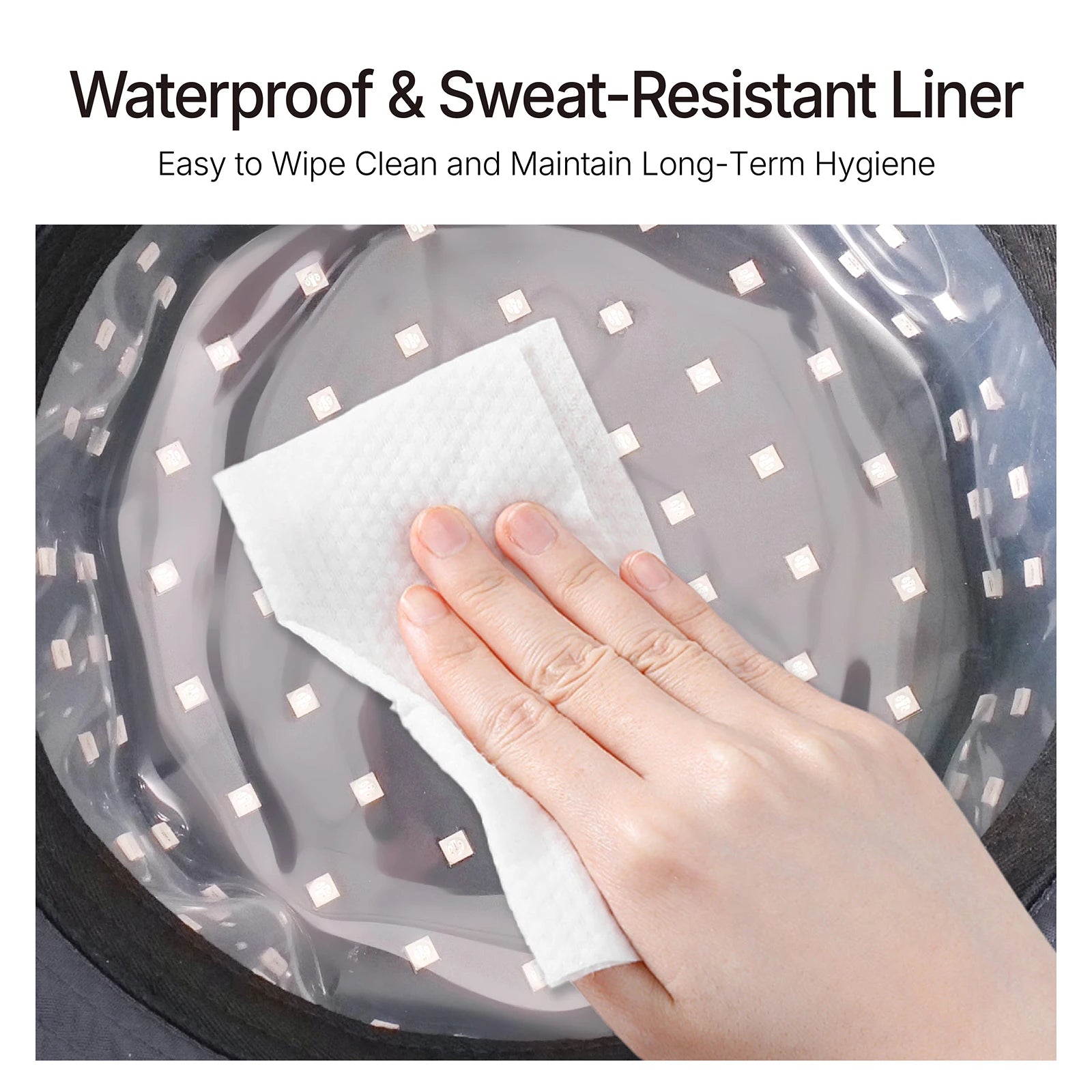 Red Light Therapy Hair Growth Hat, Dual Wavelength LED - Navy Relaxation Treatment Tidesmit