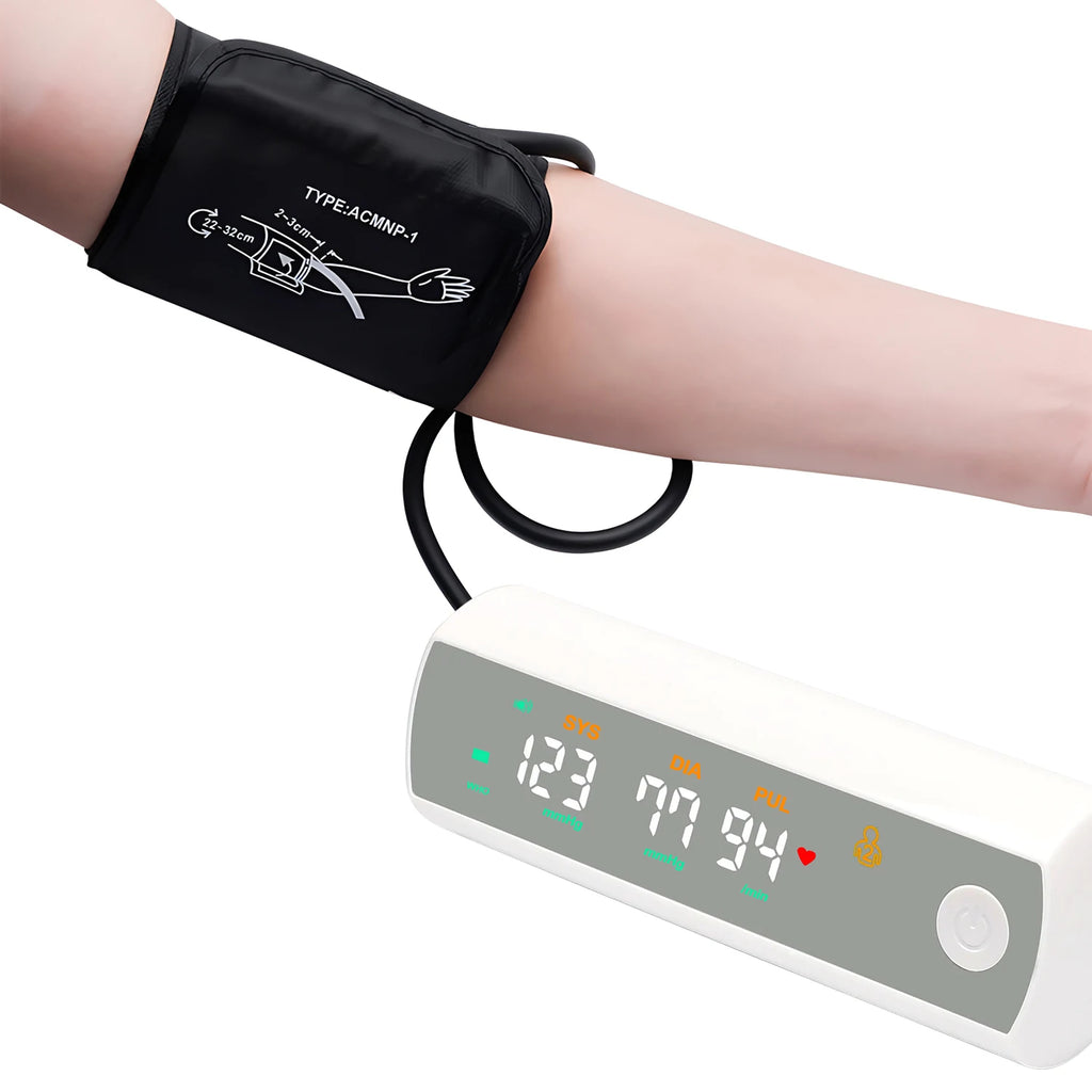 Rechargeable Battery Digitization Russian Voice LCD Large Screen Sphygmomanometer Arm Blood Pressure Monitor Tonometer