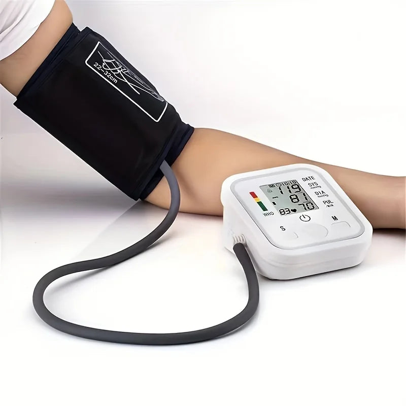 Spanish Voice Digital Arm Blood Pressure Meter Medical Pressure Monitor Tonometer Tensiometer Heart Rate Pulse Sphygmomanometer