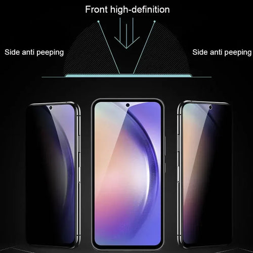 2Pcs Privacy Screen Protector for Samsung Galaxy A52 A53 A13 A52S A32 A02S A03S A12 A72 A22 A33 A73 5G Anti-spy Tempered Glass - Tidesmit