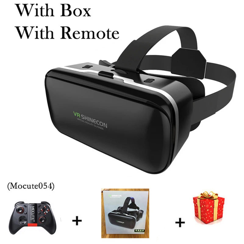 VR Headset for Smartphone - Adjustable 3D Goggles by Tidesmit With Remote B Tidesmit