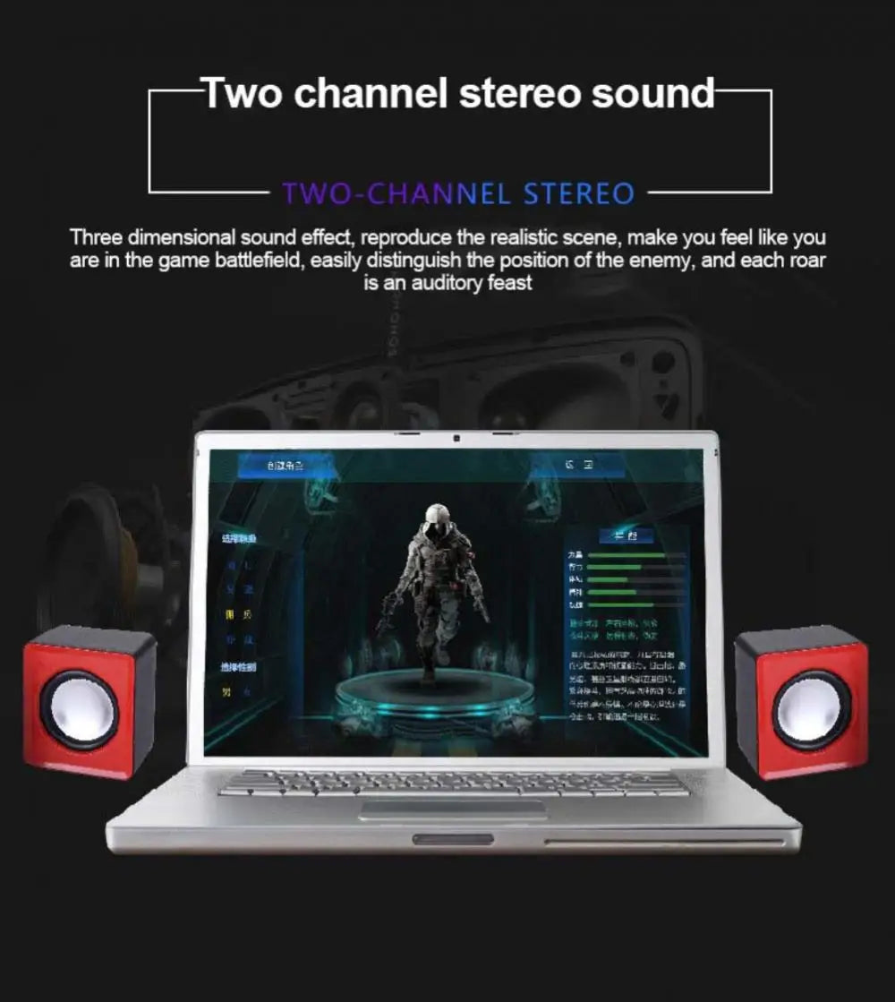 Mini Speaker For Computer PC Laptop Desktop Caixa De Som Sound Box Music Audio System Column Coluna Stereo Set Bocina Acoustics
