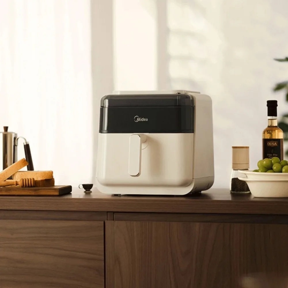 Midea 6.5L Air Fryer Steam Oven Combo 2050W Large Capacity Kitchen Appliance Oil Free Health Cooker Automatic Stirring 220V