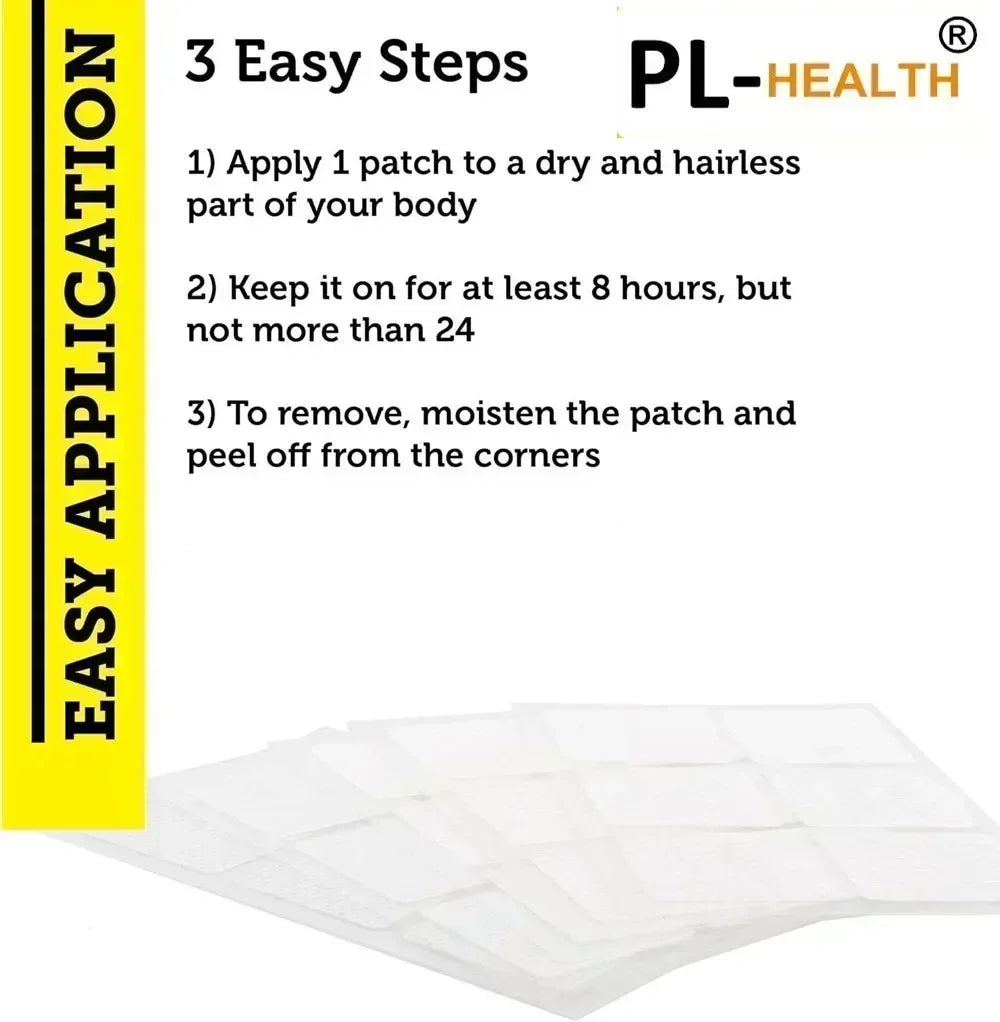30 Patches Calcium Magnesium Zinc Transdermal Patches with Magnesium Glycinate, Vitamin C - Bone & Teeth, Immune Support