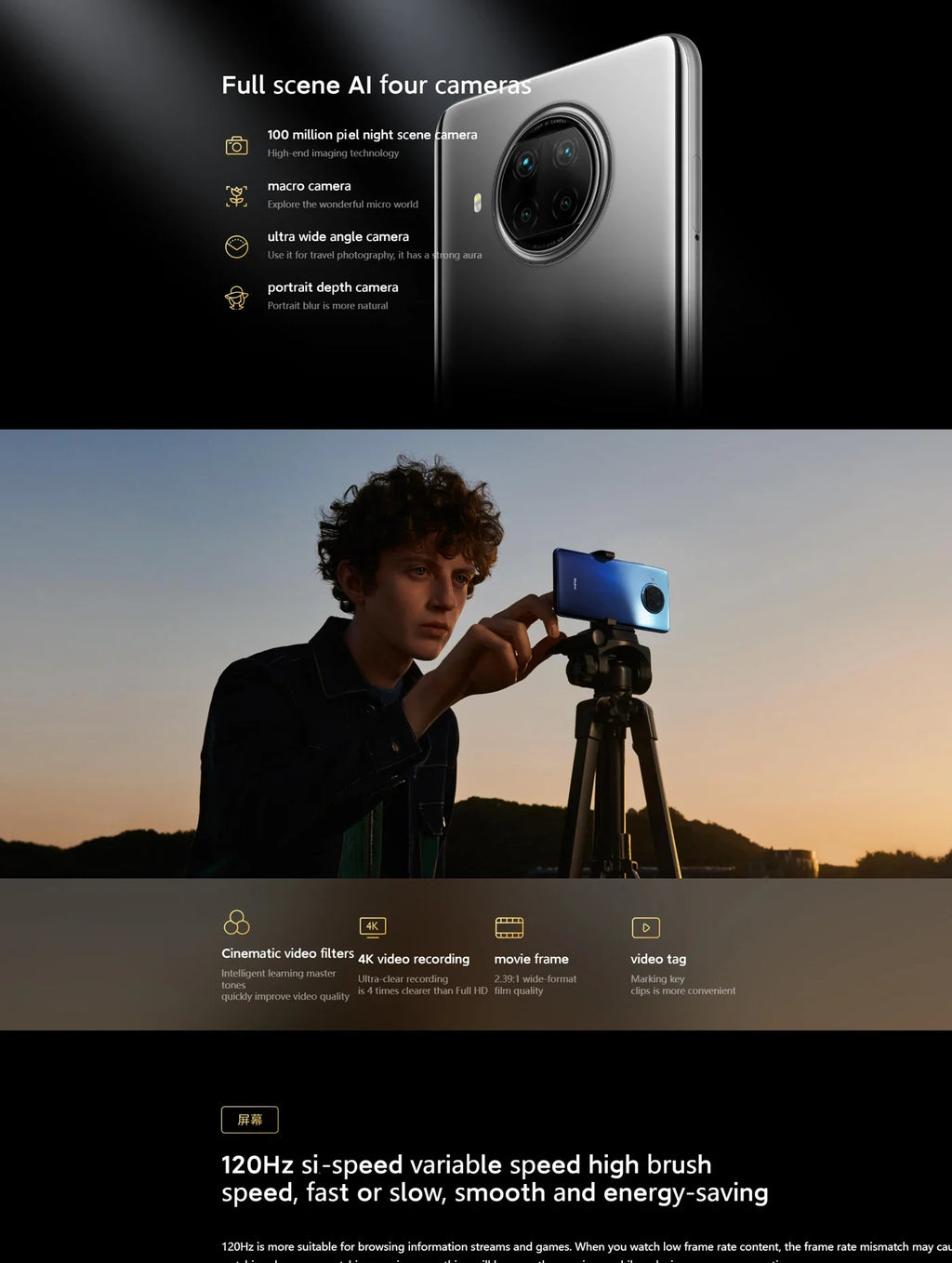 Xiaomi  Global Firmware Redmi Note 9 Pro 5G Smartphone  108MP 4820mAh Qualcomm Snapdragon 750G  6.67-inch 33W used phone - Tidesmit