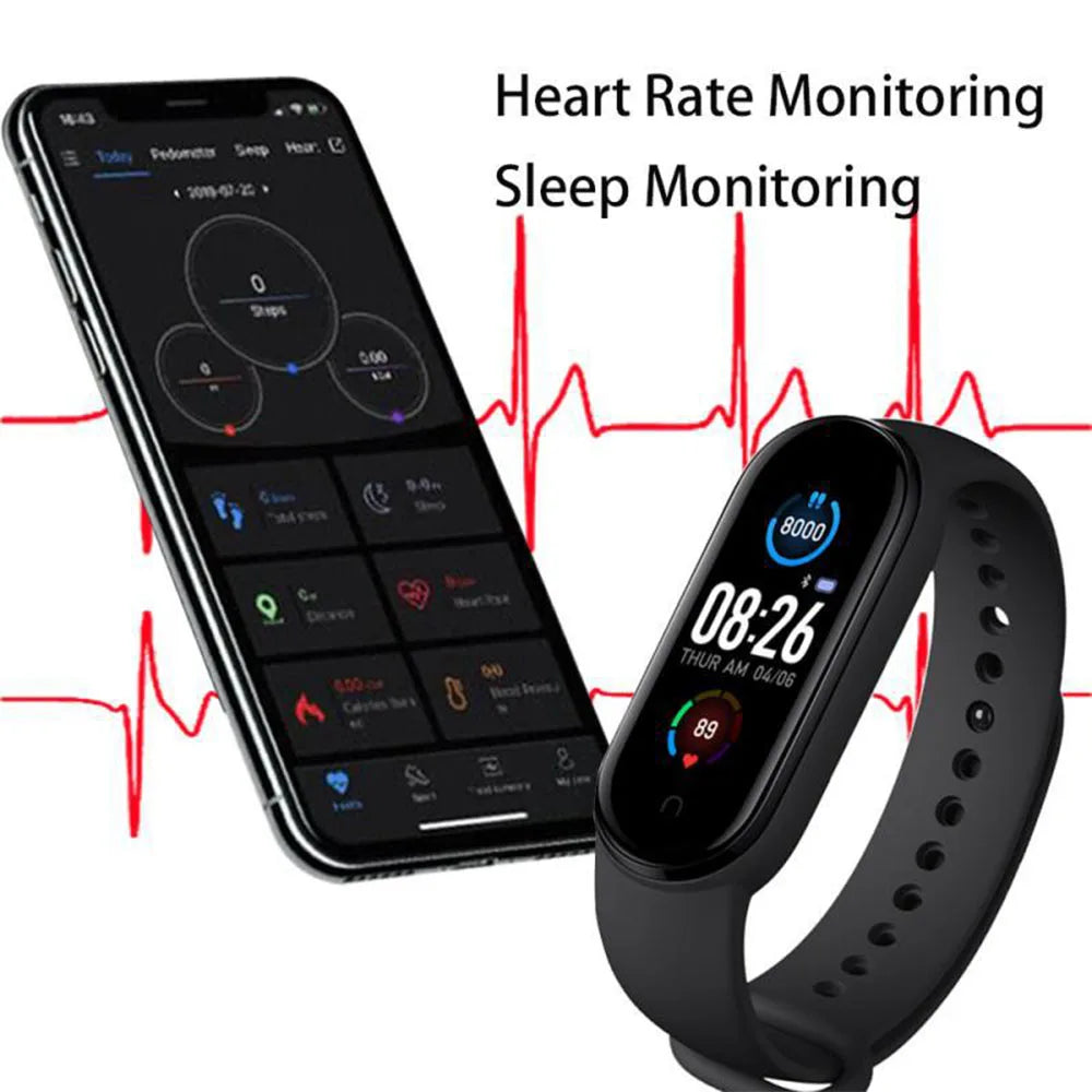 Watch Smart Bracele Mens Woman M5 Fitness Sport Wrist Pedometer Great Equipment For Monitor Computer Clock