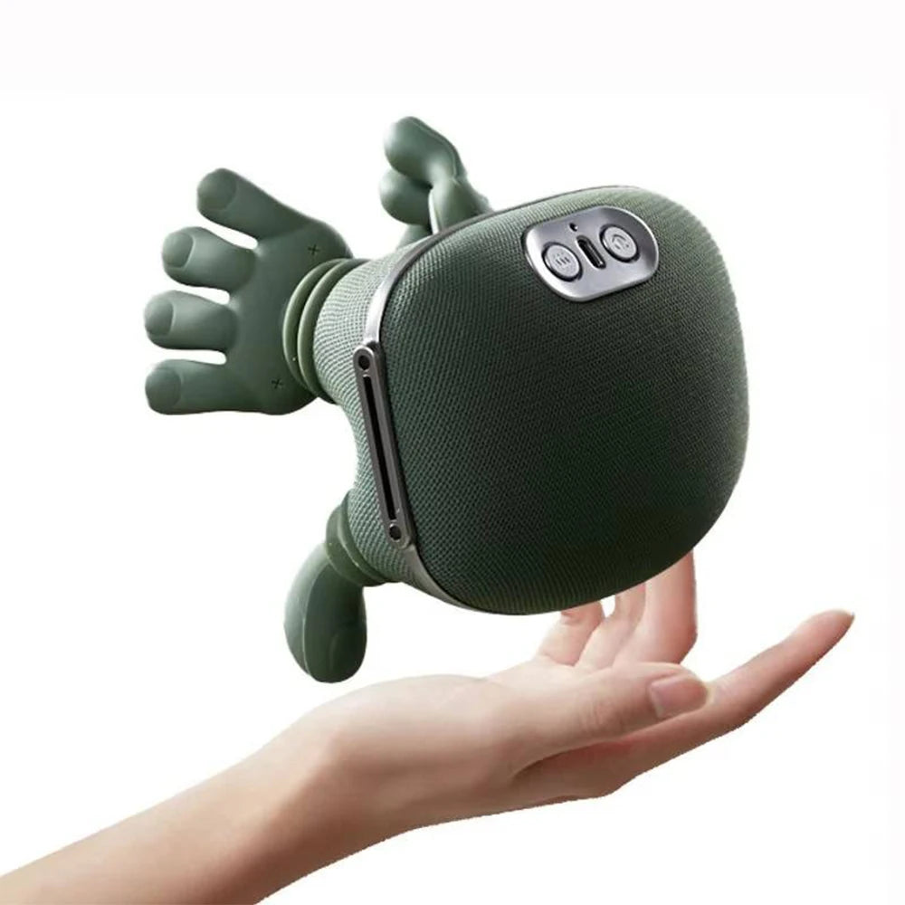 Electric Neck Massager: 4D Deep Tissue Kneading Tool (Green) Relaxation Treatment Tidesmit