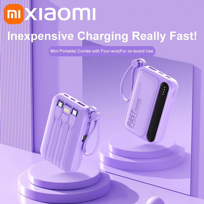 Portable Charger 50000mAh with 4 Built-in Cables | Tidesmit Tidesmit