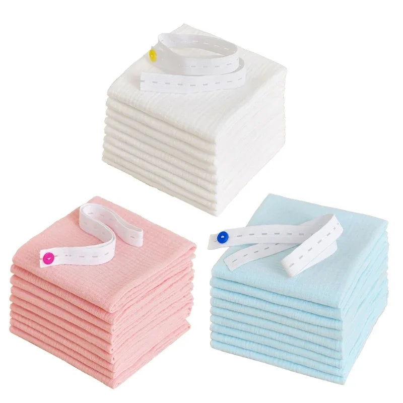 8/10pcs lot 100% Cotton Baby Gauze Diapers For Newborn Baby Nappy Changing 45*43cm Washable Soft Baby Towels