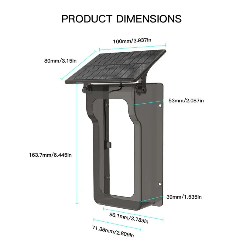 Tuya Outdoor Wireless Doorbell Solar Rain Cover Waterproof WiFi Door Bell Camera Motion Detection Two-way Audio Video Intercom