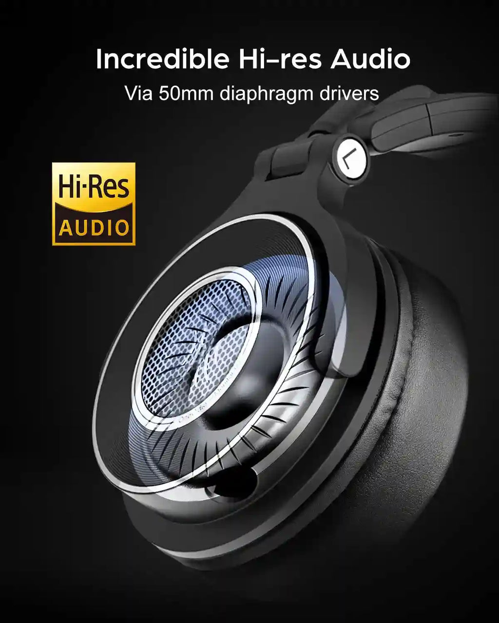 Wired Studio Headphones Over-Ear High-Res Monitor Audio Tidesmit Tidesmit