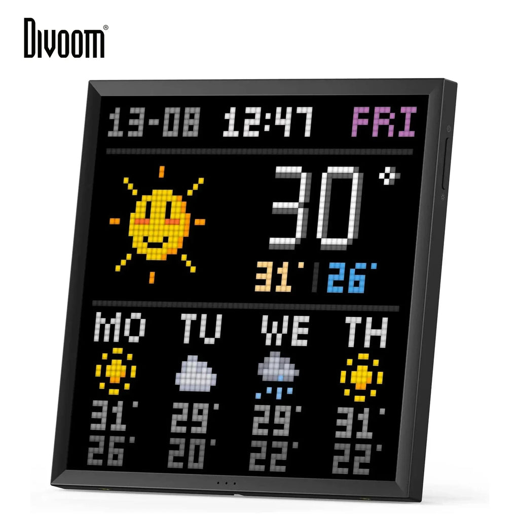 Pixel Art Display 64x64 WiFi LED Panel for Gaming Room Decor Black Tidesmit