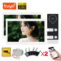 New 10 Inch Wifi Video Door Bell Intercom System with RFID Doorbell Camera Family Multi Nits Apartment Video Door Phone Intercom