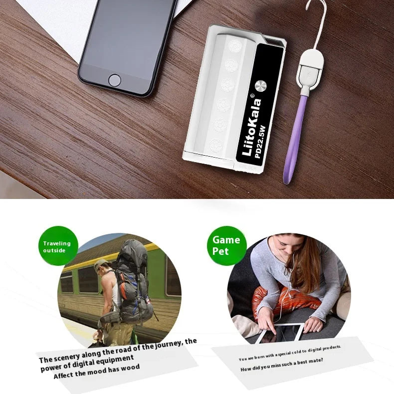 Tidesmit 22.5W Fast Portable Charger - Compact Power Bank for Multi-Devices Tidesmit