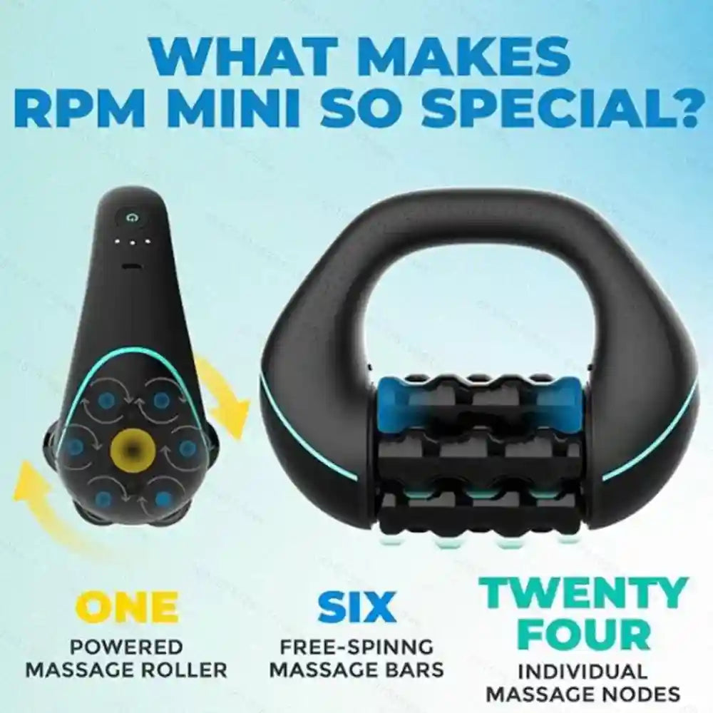 Electric Massage Roller | 3-Speed Vibration Deep Tissue Recovery Massage Roller Tidesmit