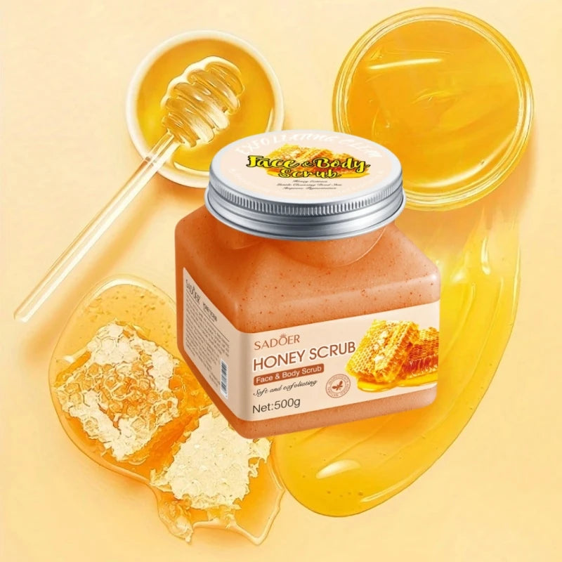 Honey Exfoliating Scrub 500g - Deep Cleansing Natural Body Treatment Scrubs Treatments Tidesmit