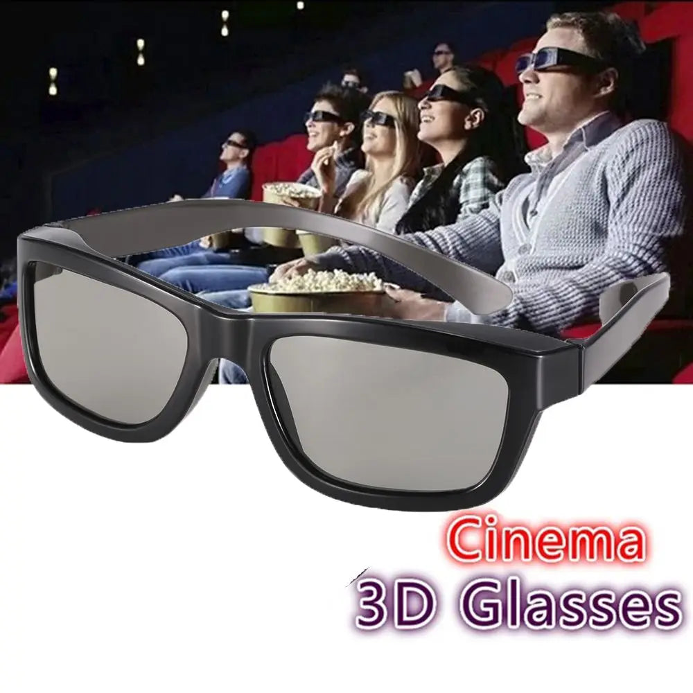 3D Polarized Glasses for Passive TV and Projectors - Black Tidesmit