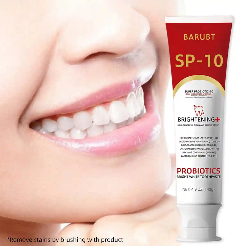 Tidesmit probiotic teeth whitening toothpaste for enamel care and fresh breath summer oral hygiene