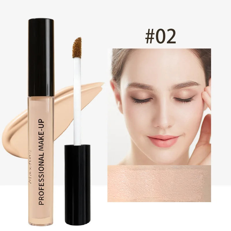Tidesmit high coverage matte liquid concealer waterproof long lasting oil control face makeup texture close-up